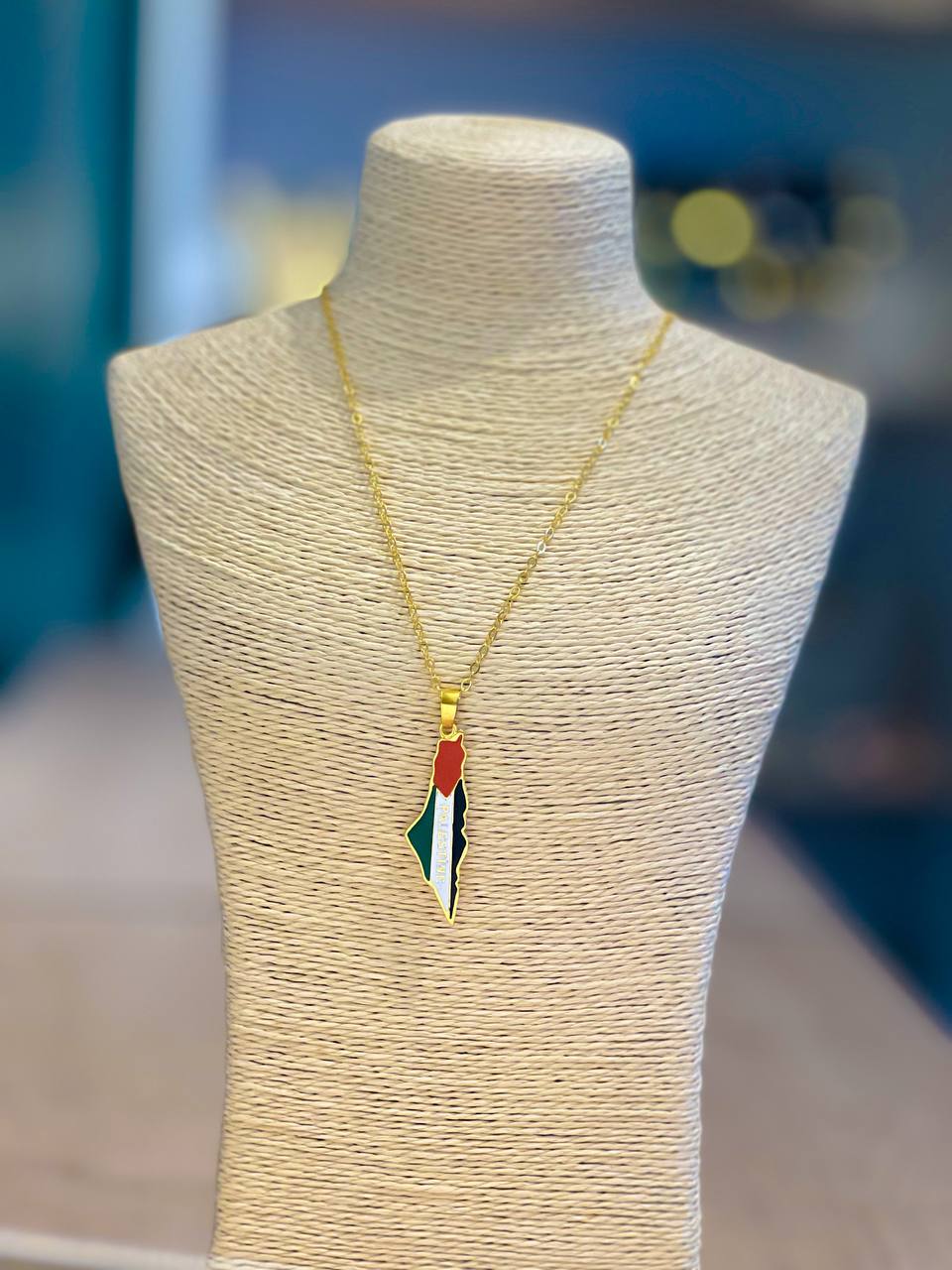 PS. Flag Map Necklace