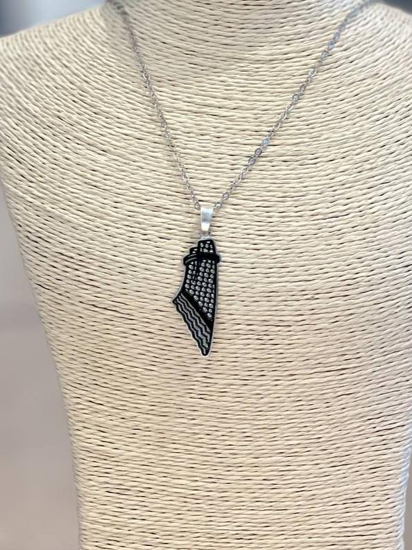 Scarf PS. necklace silver