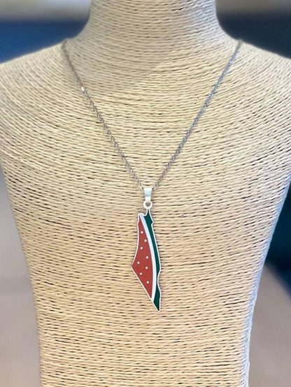 Watermelon necklace Silver