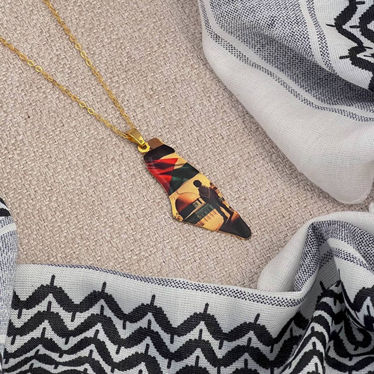 Jerusalem Necklace Gold Matte