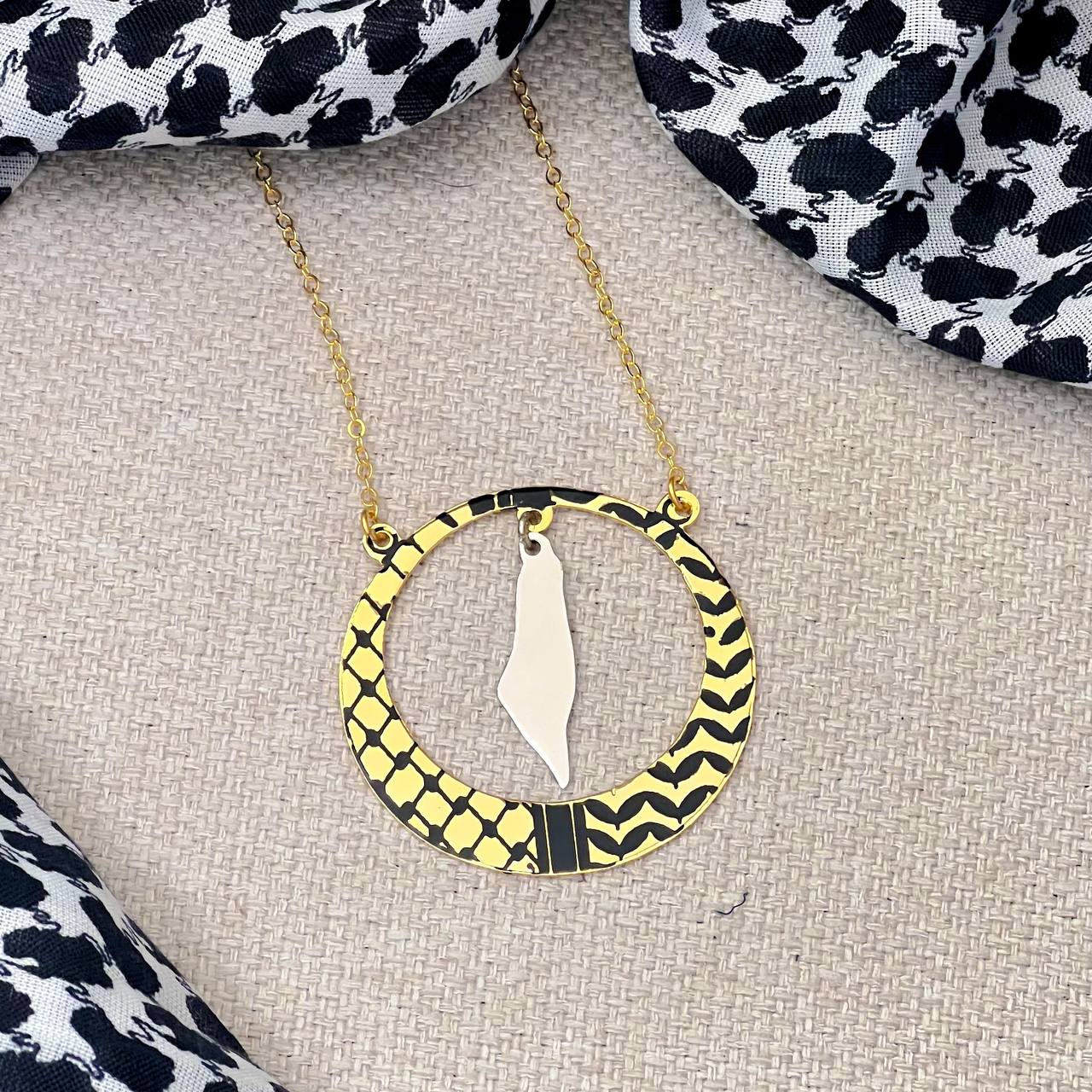 Scarf circle map PS. necklace (Copy)